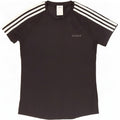 Adidas Dame Climalite T-Shirt Top UK 12/14 Medium Sort Polyester