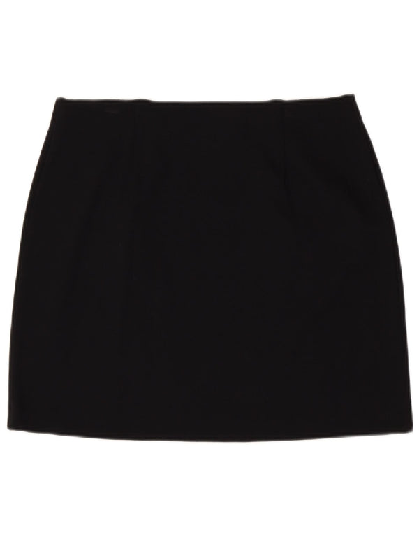 Marks & Spencer Mininederdel til kvinder UK 14 Large W32 Black Viscose