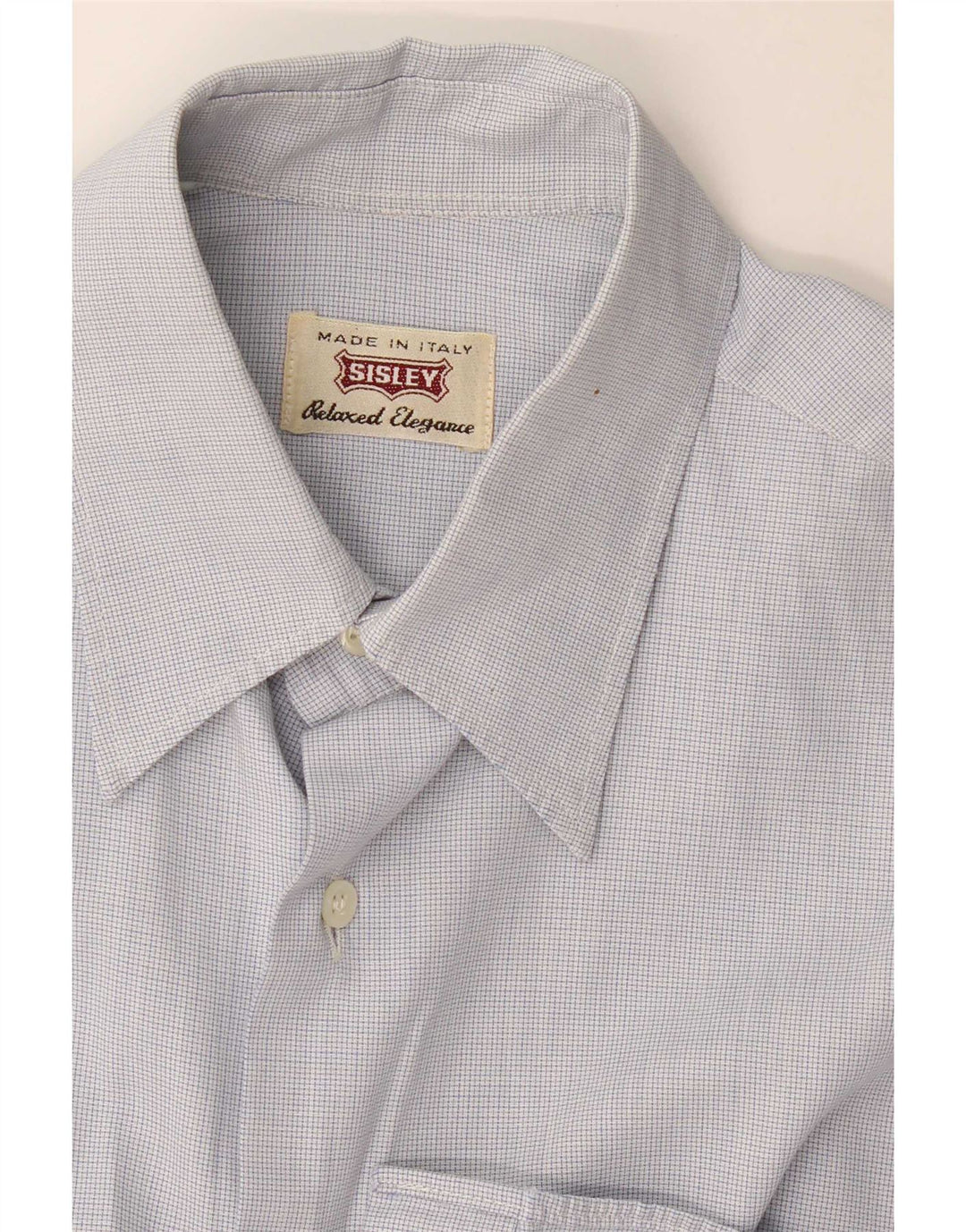 Sisley Herreskjorte Medium Blue Gingham