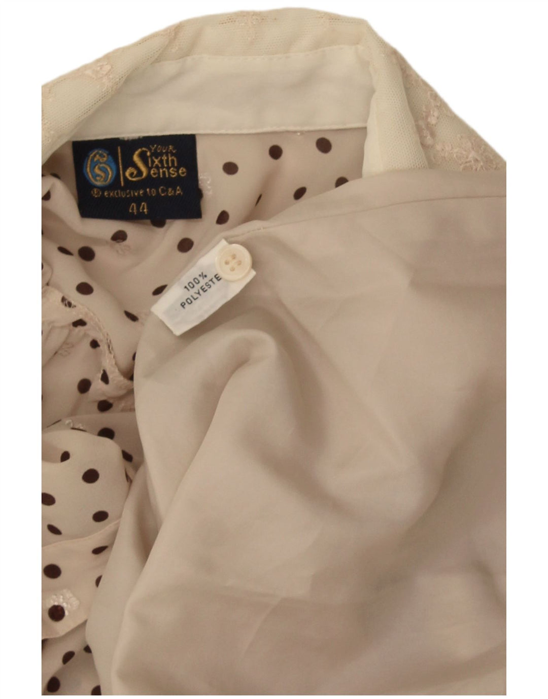 Din sjette sans Dame A-Line Kjole IT 44 Medium Beige Plettet Polyester