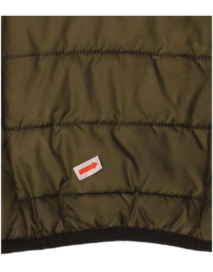 Ellesse Herre polstret jakke UK 36 Small Khaki Polyester