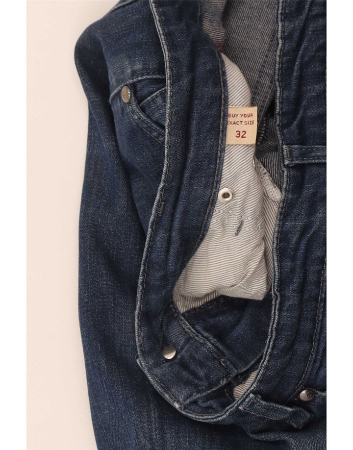 Marlboro Classics Dame Slim Jeans W32 L30 Marineblå Bomuld