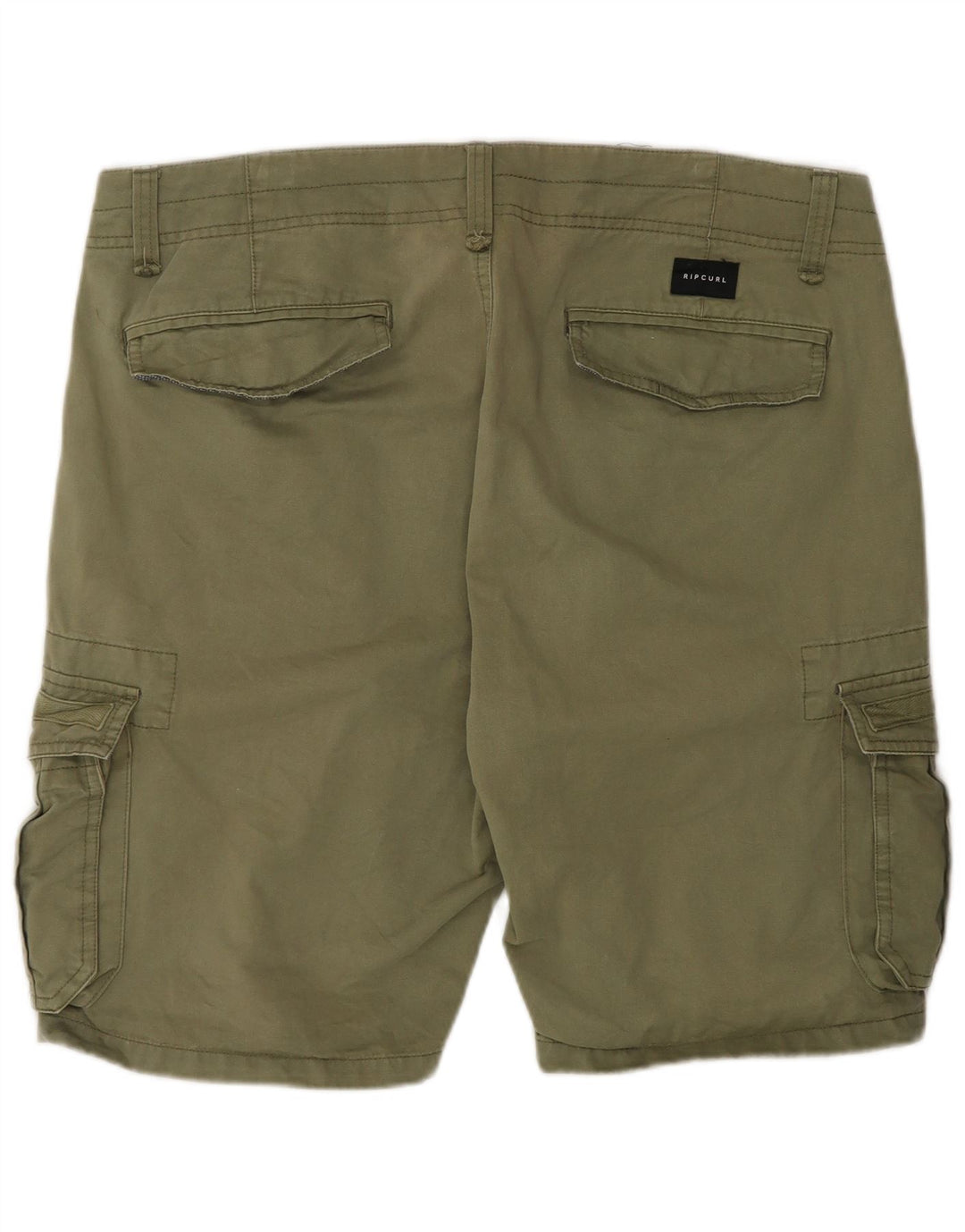 Rip Curl Herre Relaxed Fit Cargo Shorts W36 Large Khaki Cotton