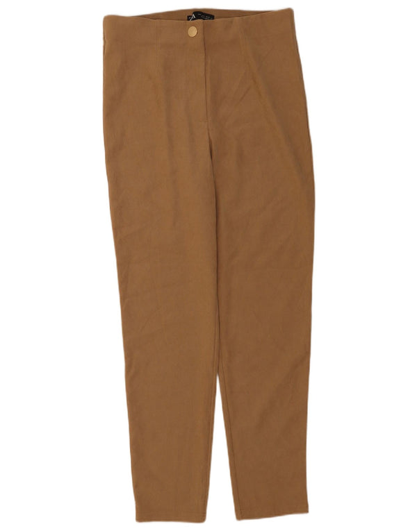Zara Dame Slim Casual Bukser Large W30 L28 Brun