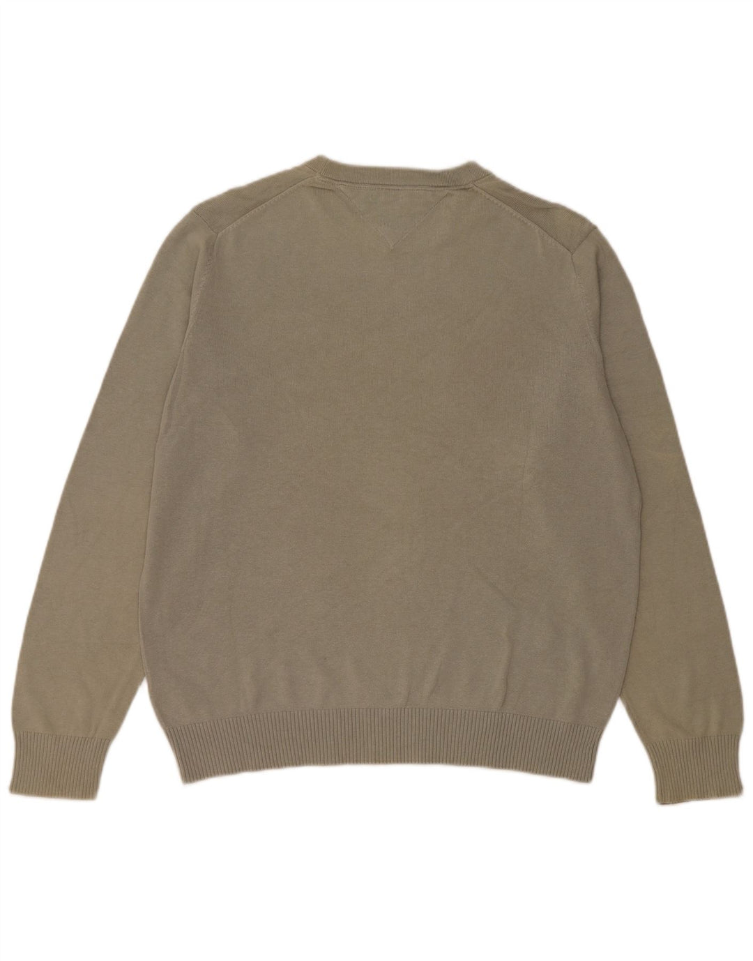 Tommy Hilfiger Herre Crew Neck Jumper Sweater Medium Khaki Bomuld