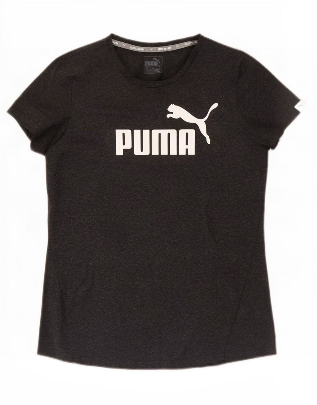Puma Grafisk T-Shirt Top UK 14 Medium Grå Polyester