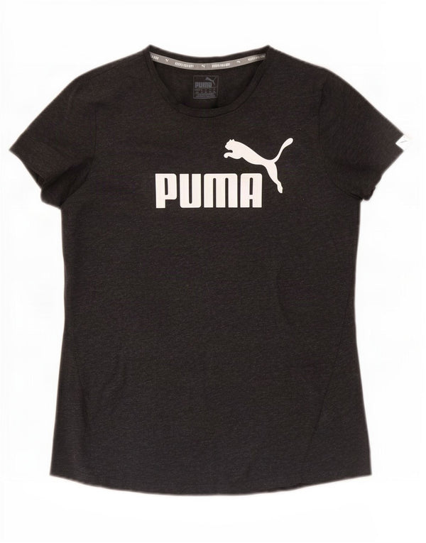 Puma Grafisk T-Shirt Top UK 14 Medium Grå Polyester