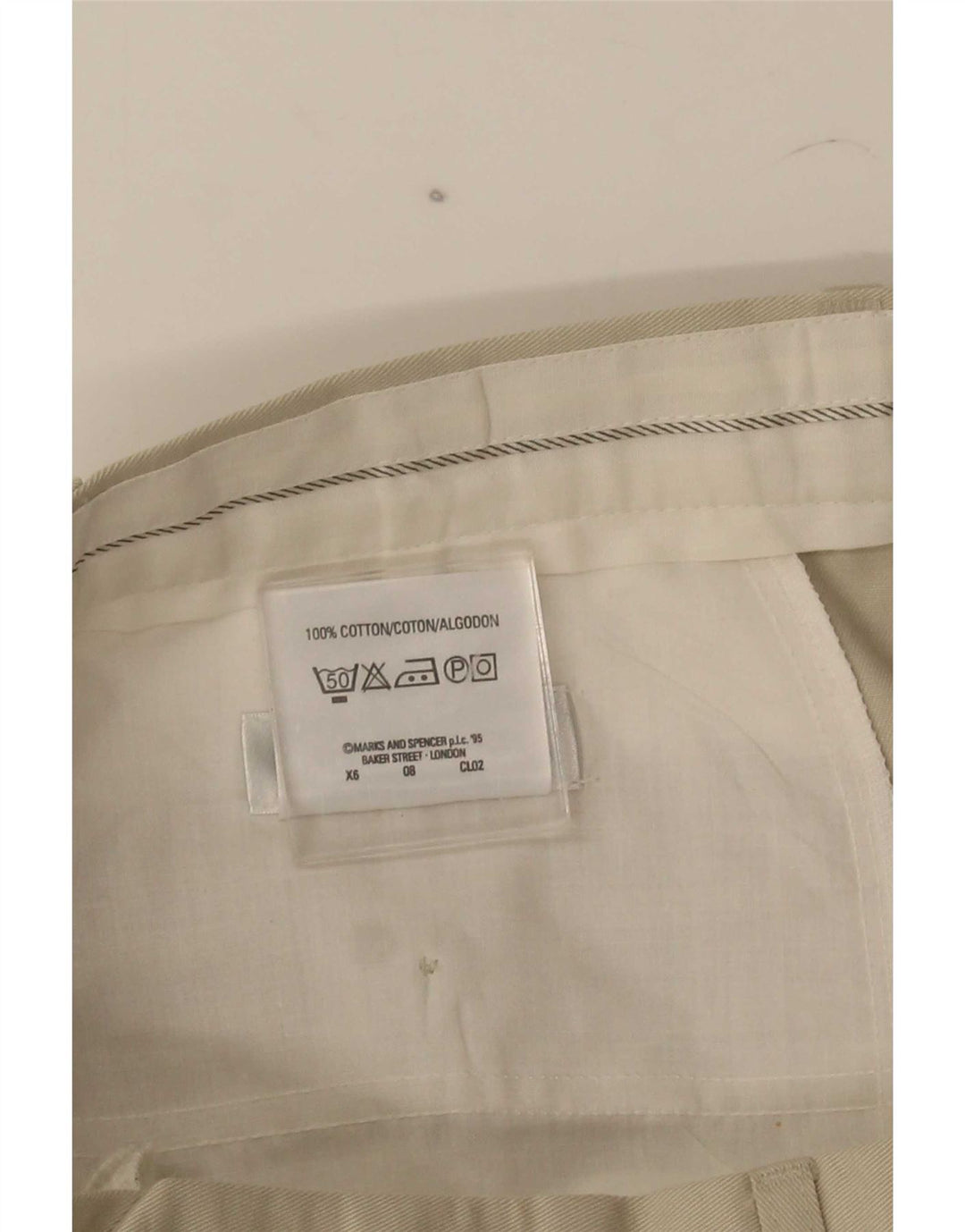Marks & Spencer Herre Pegged Suit Bukser W34 L29 Grå Bomuld
