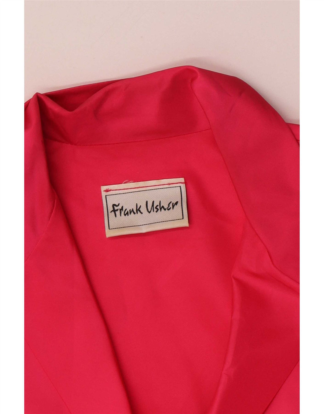Frank Usher Dame Langærmet Bluse Top IT 44 Medium Pink Polyester