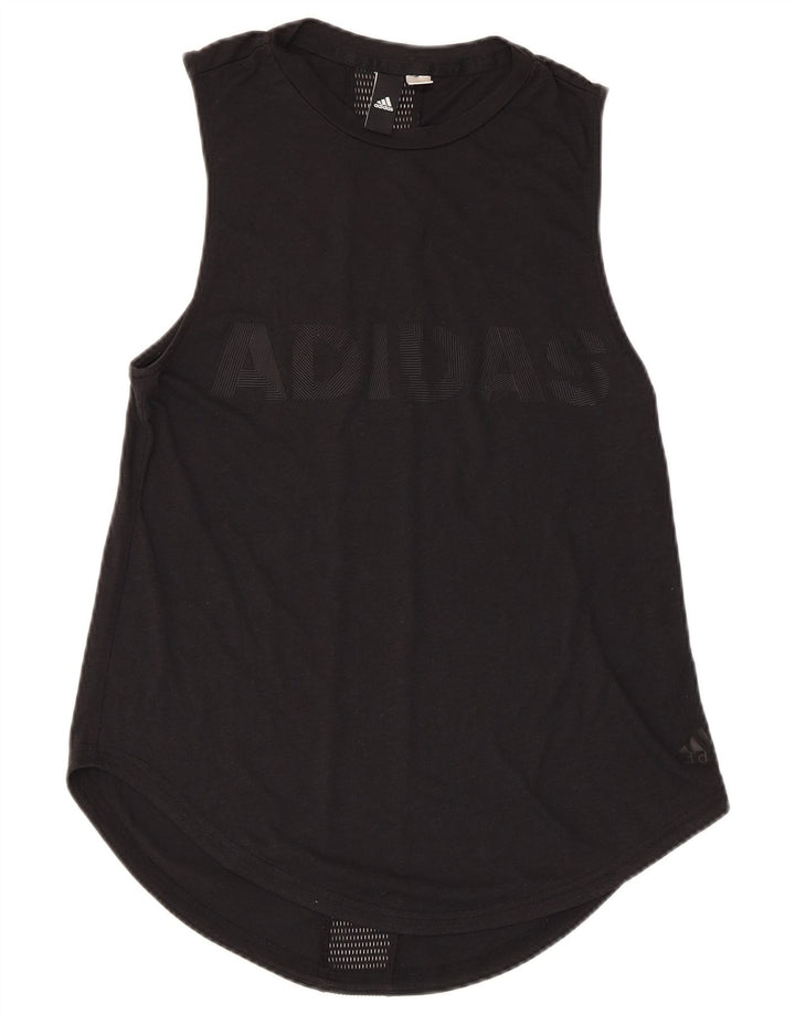 ADIDAS Grafisk Vest Top til kvinder DK 8 Lille Sort