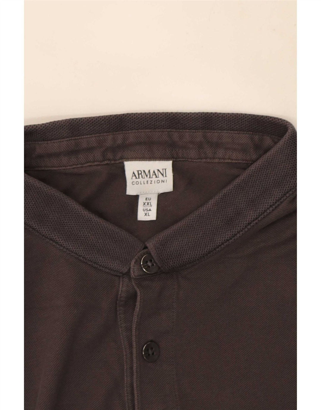 Armani herre poloshirt XL grå bomuld