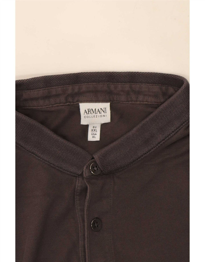 Armani herre poloshirt XL grå bomuld