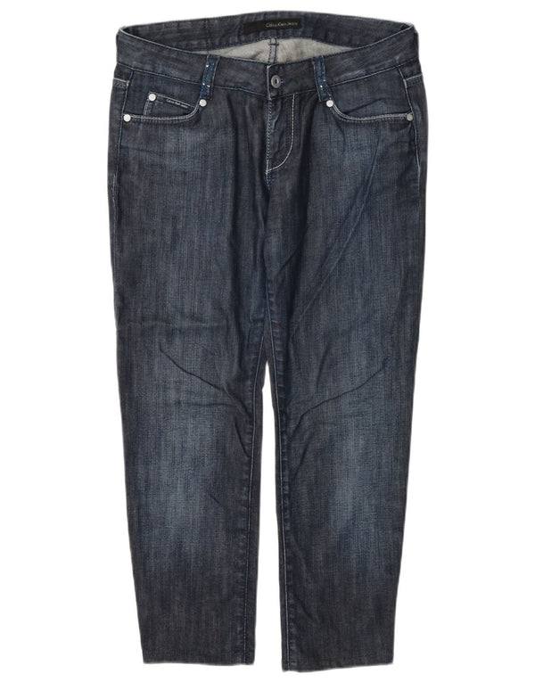 Calvin Klein Womens Cropped Jeans W29 L24 Marineblå Bomuld