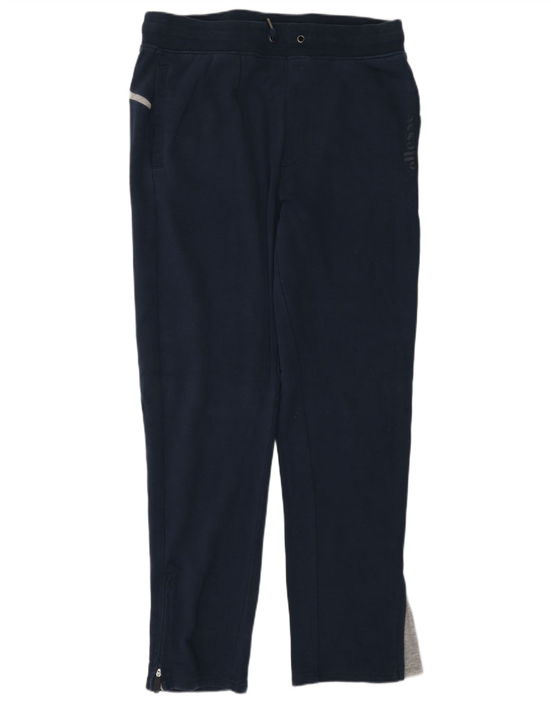 ELLESSE Mens Tracksuit Trousers Joggers Large  Navy Blue Cotton