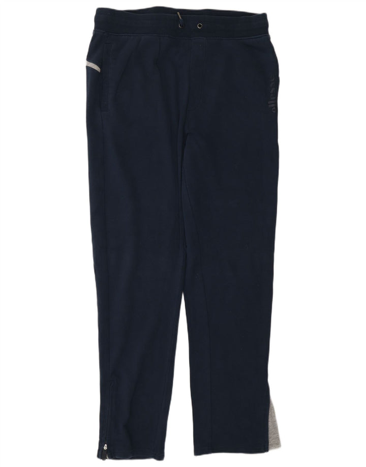 ELLESSE Mens Tracksuit Trousers Joggers Large  Navy Blue Cotton