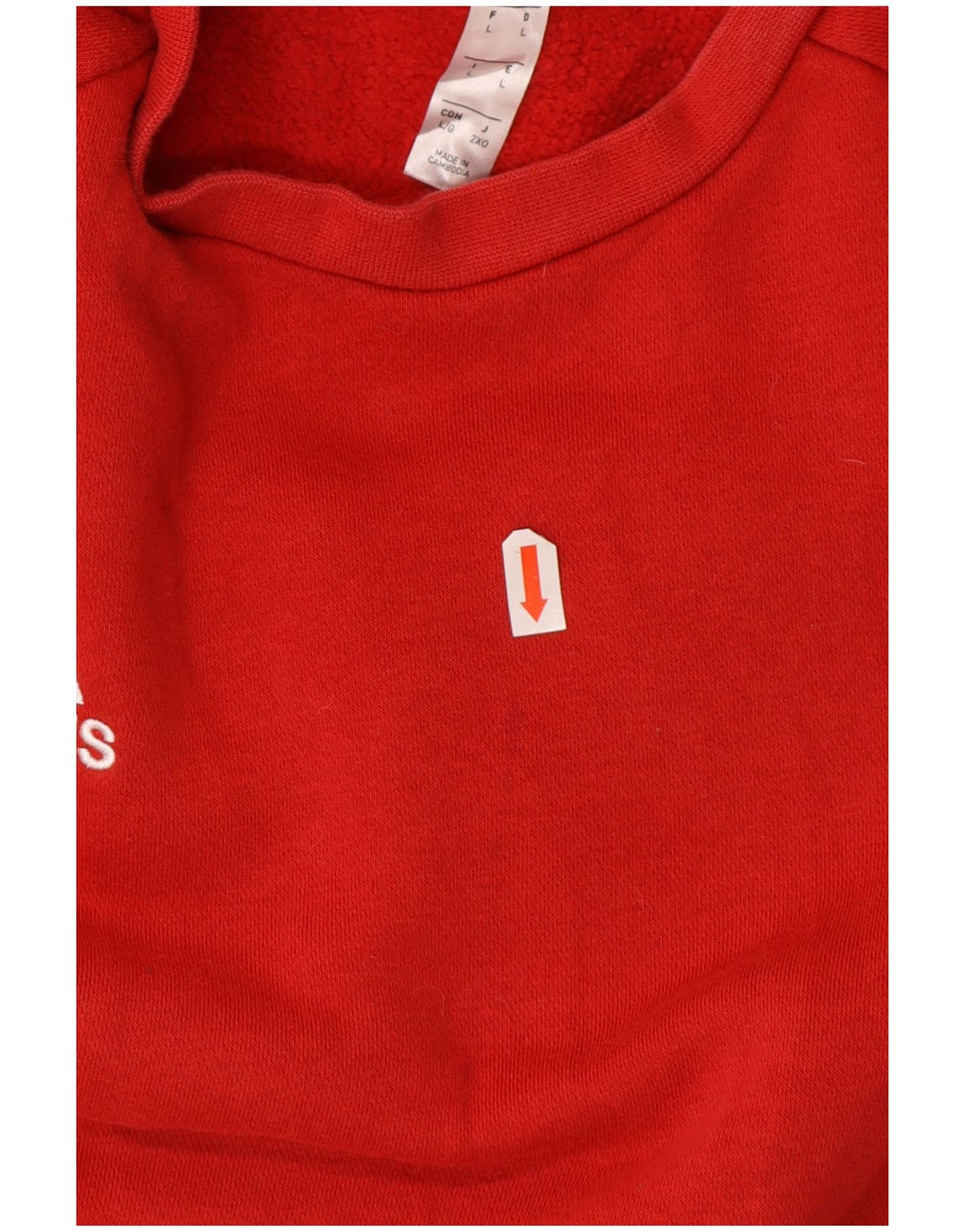 Adidas Sweatshirt til mænd, stor rød bomuld