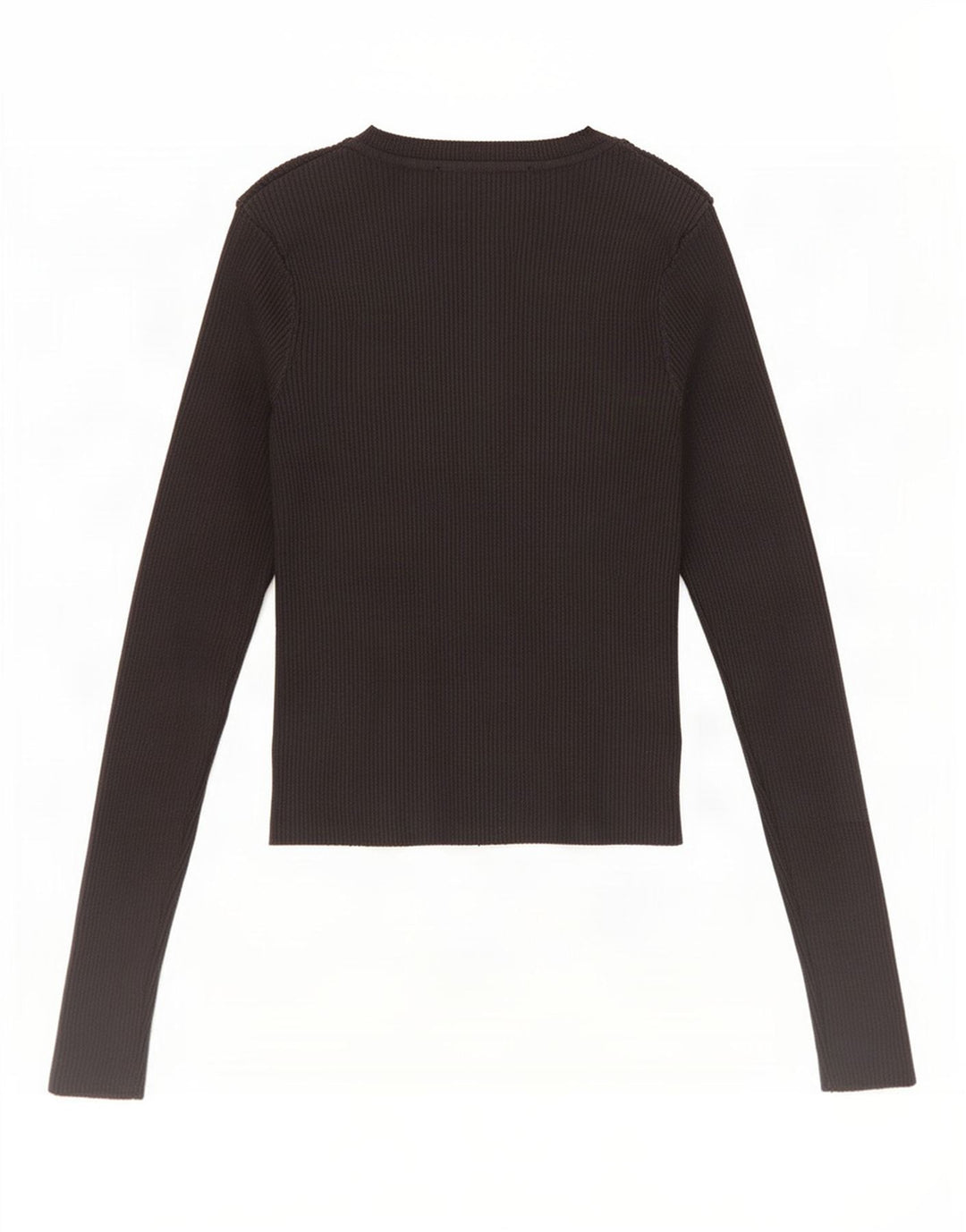 Zara Dame Top Langærmet UK 8 Small Black Viscose