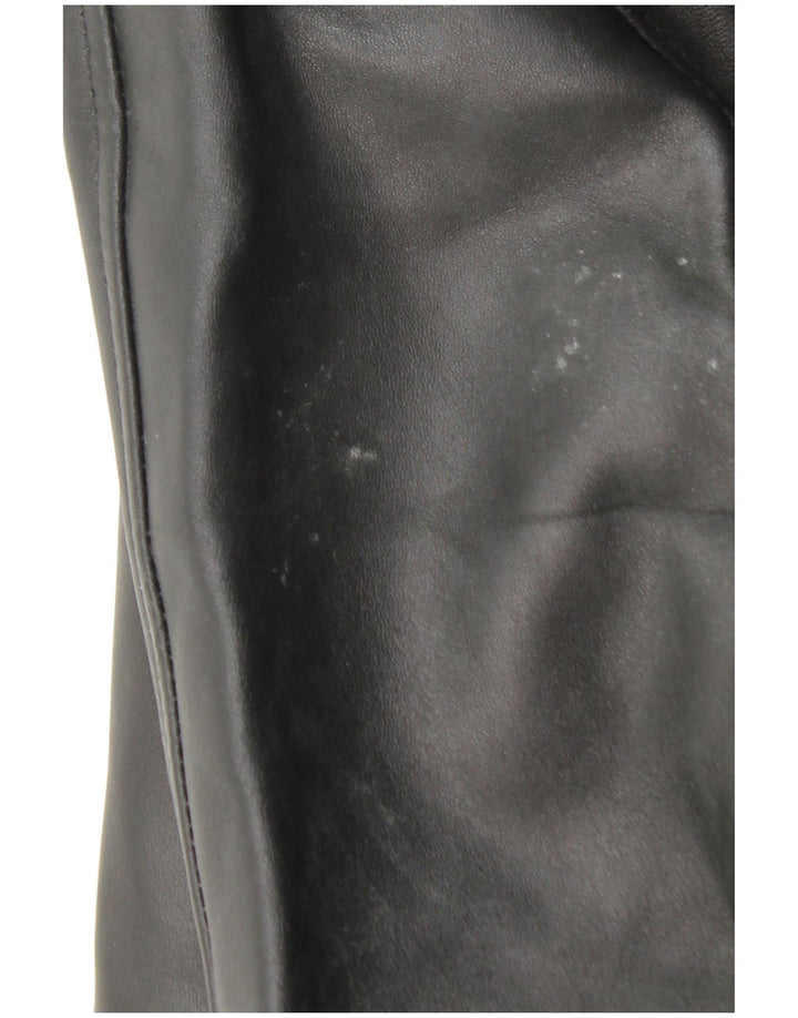 VINTAGE Mens Leather Jacket UK 38 Medium Black