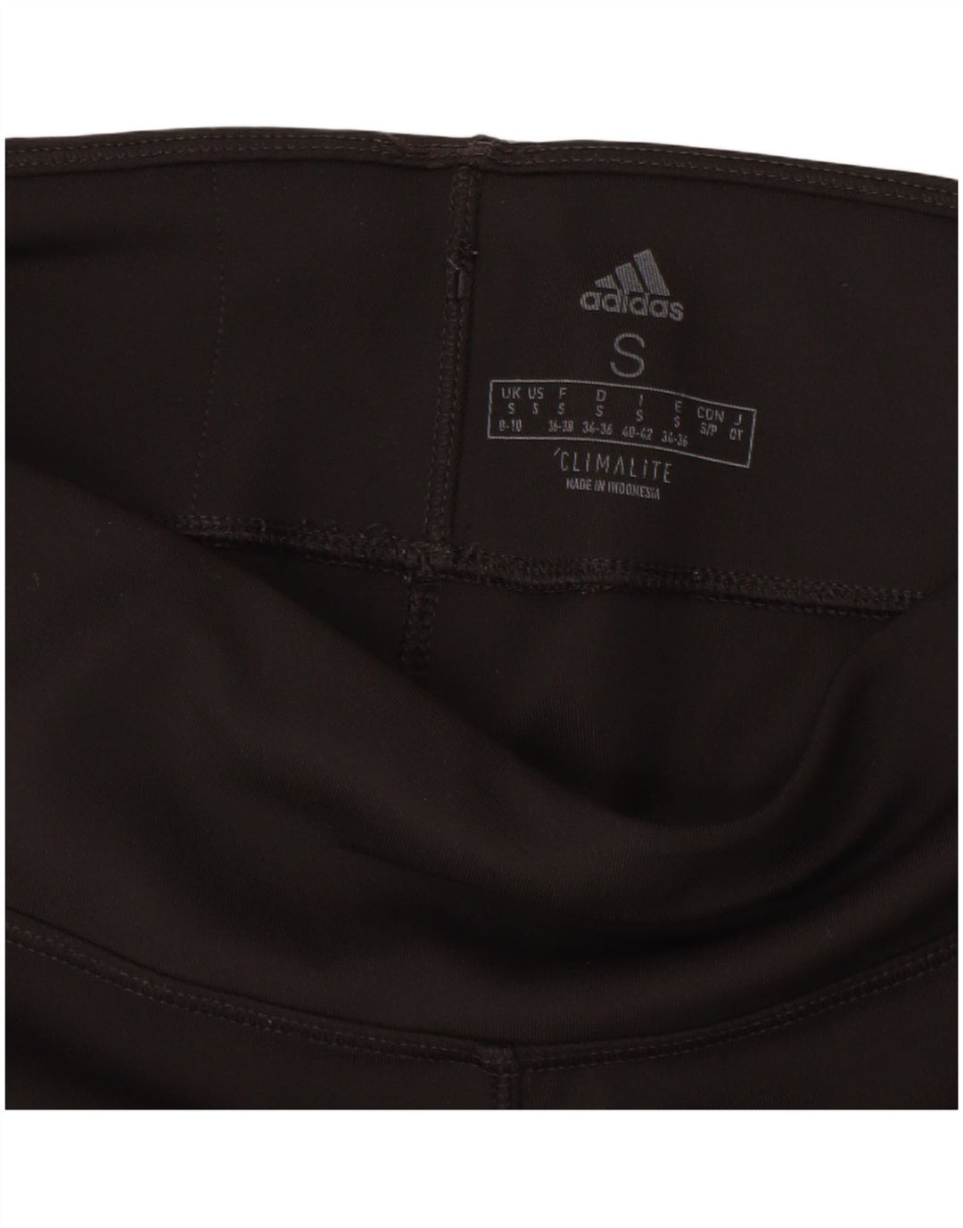 Adidas Dame Climalite Capri Leggings UK 8/10 Small Black