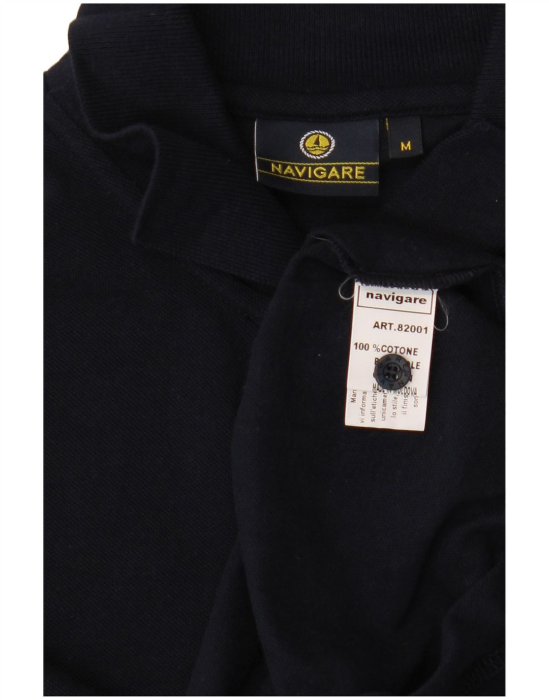 Navigare Herre poloshirt Medium marineblå bomuld
