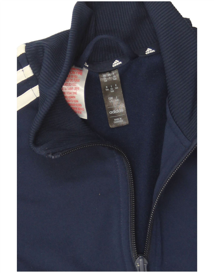 Adidas Træningsdragt Topjakke til drenge 13-14 år Navy Blue Colourblock