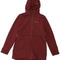 MOUNTAIN WAREHOUSE Womens Hooded Windbreaker Jacket UK 12 Medium  Burgundy