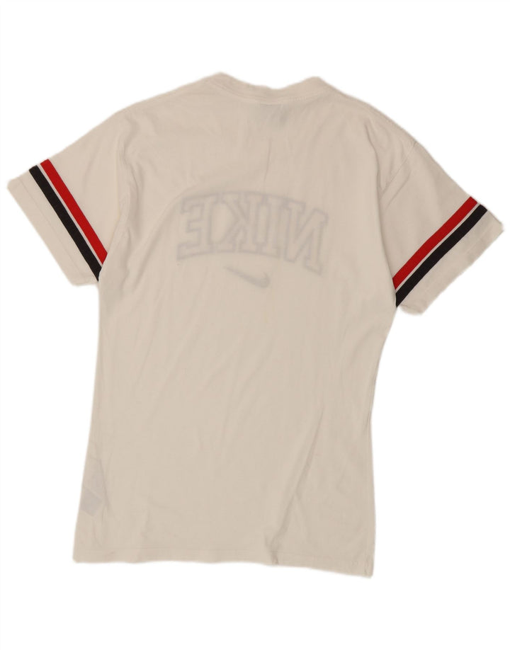 Nike Herre grafisk T-shirt Top Lille hvid Colourblock Bomuld