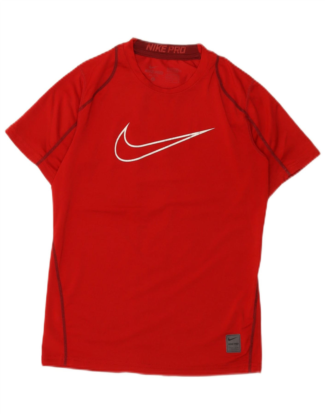 Nike drenge Dri Fit grafisk T-shirt top 12-13 år stor rød polyester