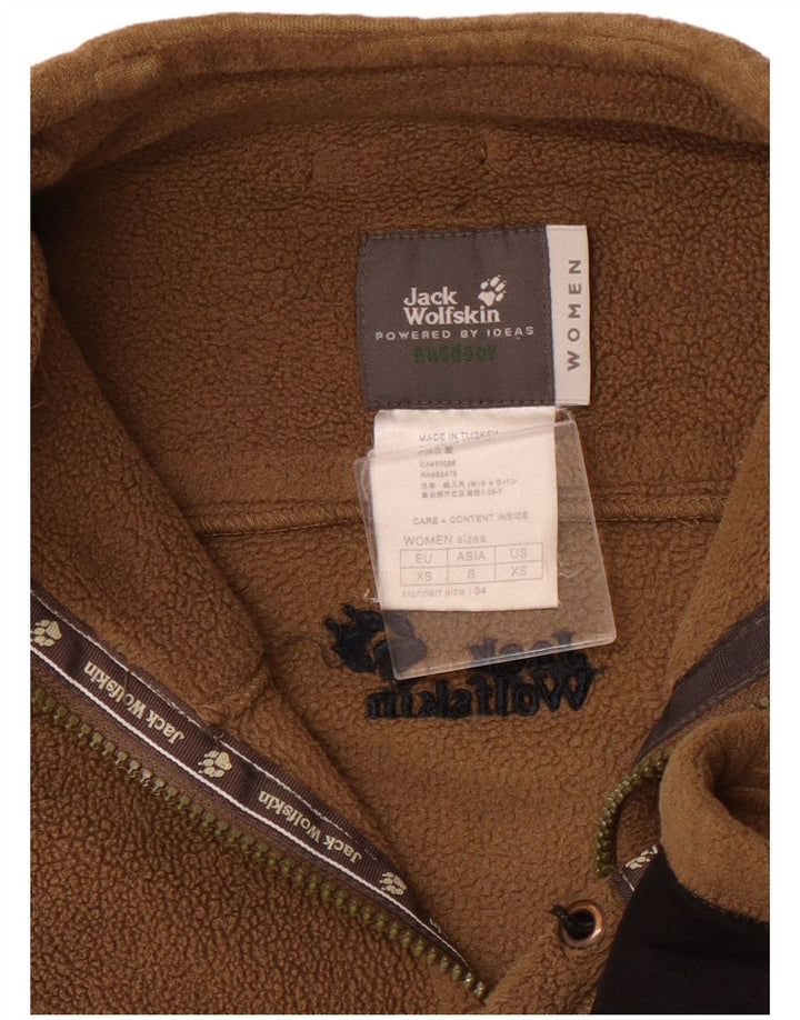 JACK WOLFSKIN Dame Oversized Fleecejakke UK 6 XS Brun
