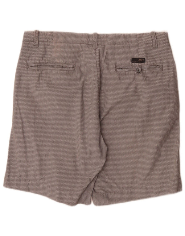 Marlboro Classics Herre Chino Shorts EU 50 Large W34 Grey Pinstripe