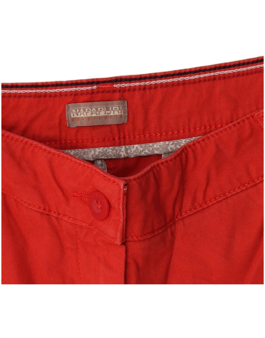 Napapijri Geographic Chino Shorts til kvinder W30 Medium Rød Polyester