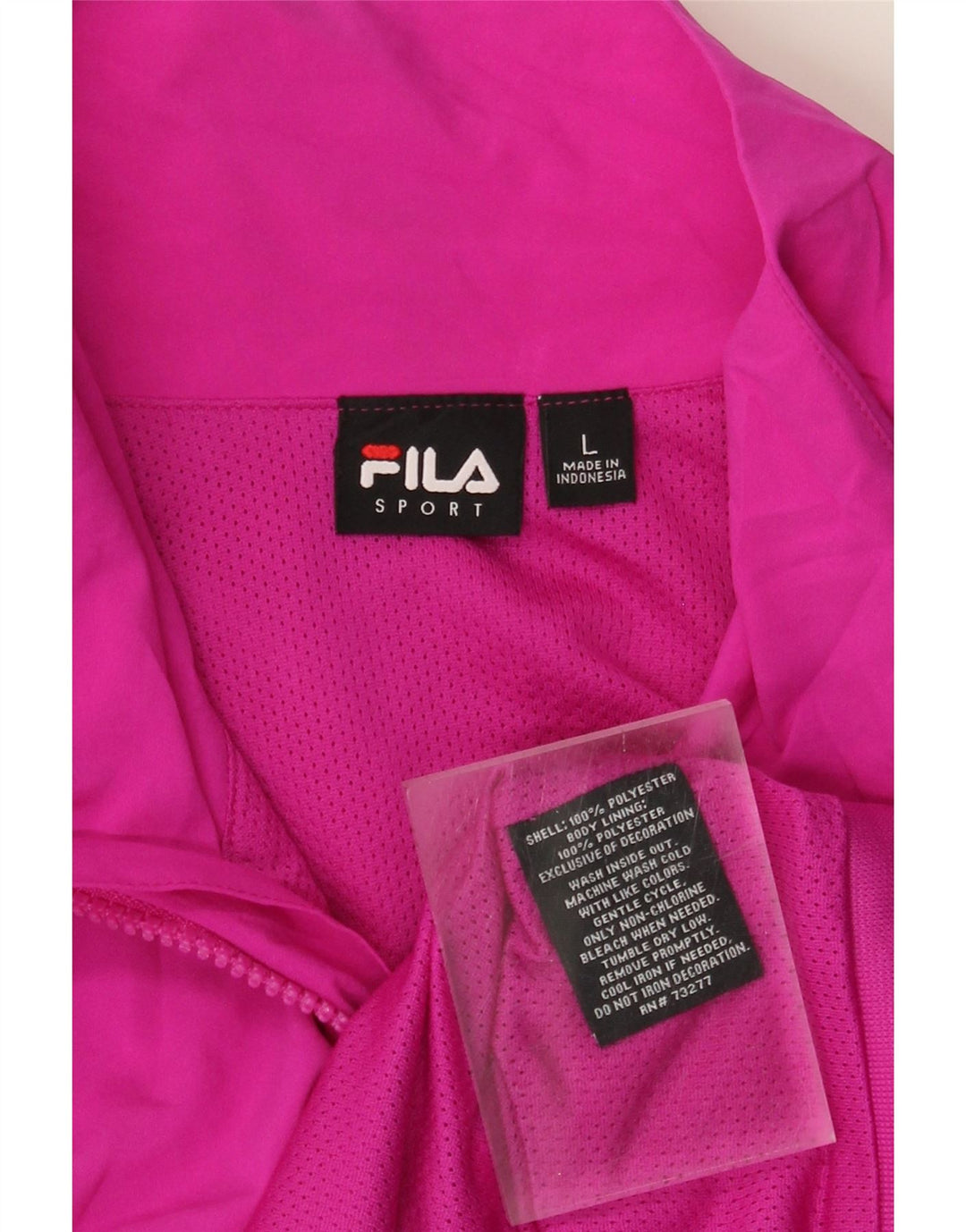 Fila træningsdragt topjakke til kvinder UK 16 Large Pink Polyester