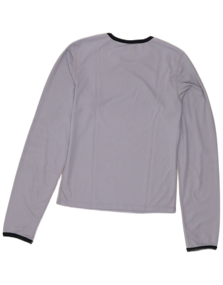 NIKE Crop Top Langærmet US 8/10 mellemblå polyester