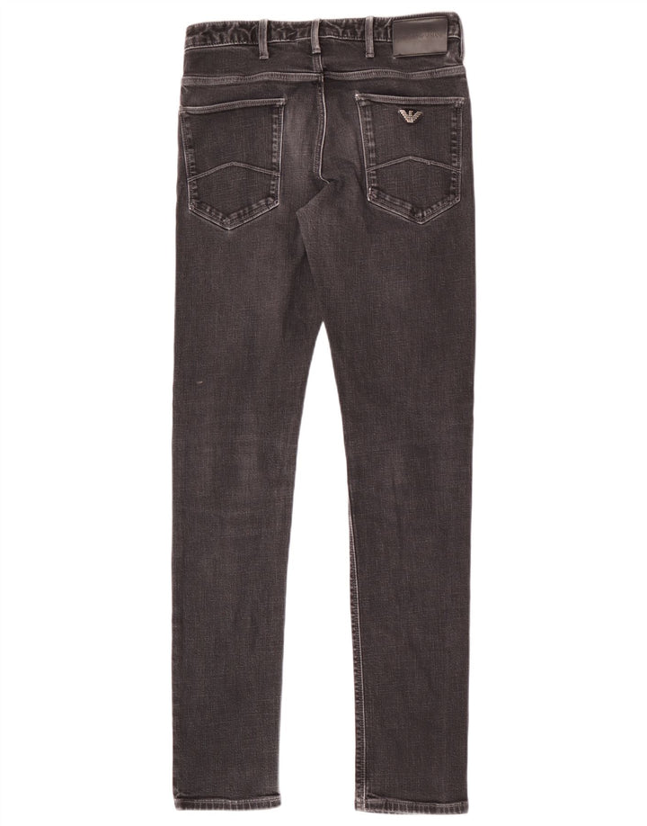 Emporio Armani Dame Slim Jeans W28 L33 Sort