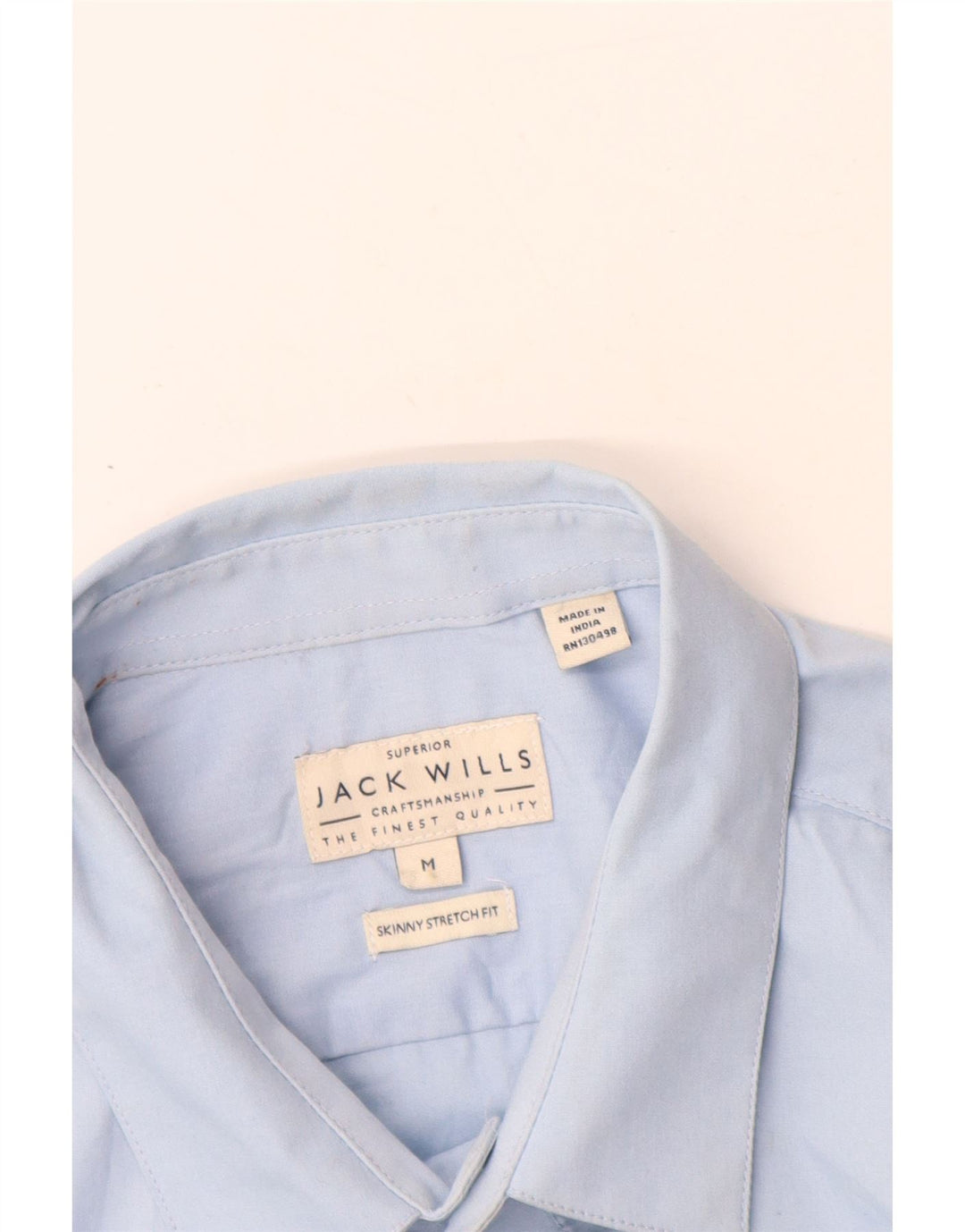 JACK WILLS Herre Skinny Fit skjorte Medium Blue Cotton