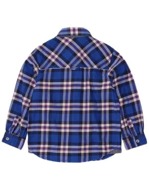 Timberland drenge flannelskjorte 3-4 år blå ternet bomuld