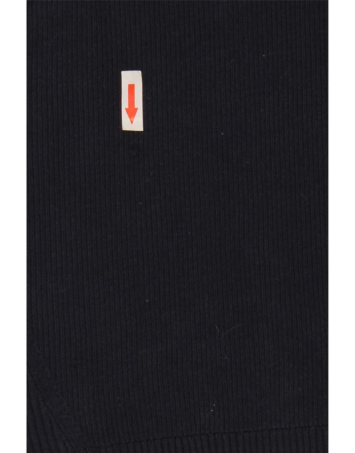 Marks & Spencer Dame Polo Shirt UK 12 Medium Navy Blue Bomuld