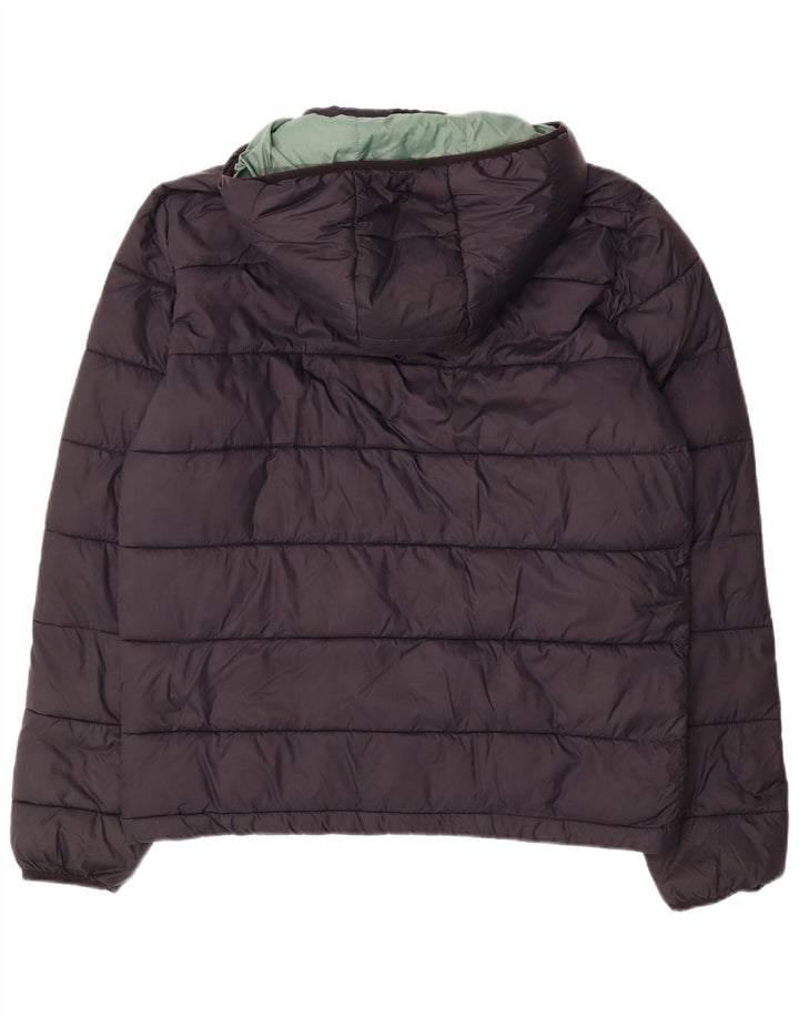 Jack Wills Herre hættepolstret jakke UK 38 Medium Sort Nylon