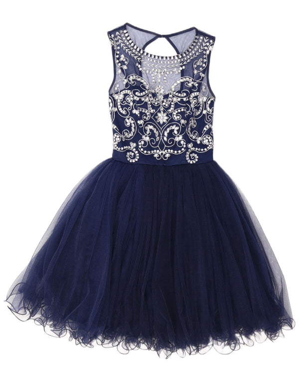 Quiz Dame Ærmeløs Tutu Kjole UK 4 XS Navy Blue