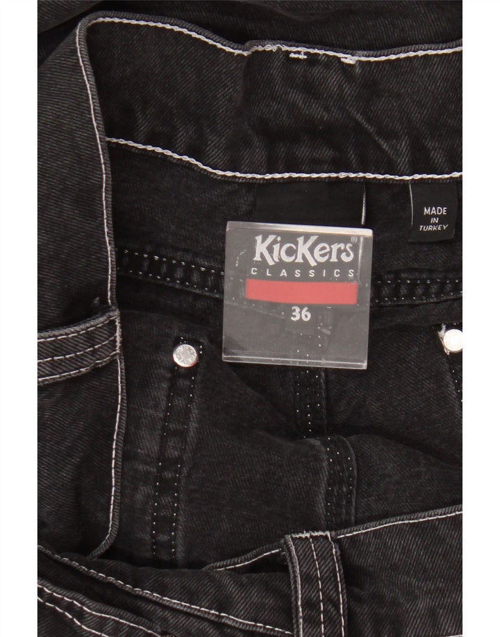 Kickers Straight Jeans til mænd W36 L28 Sort bomuld