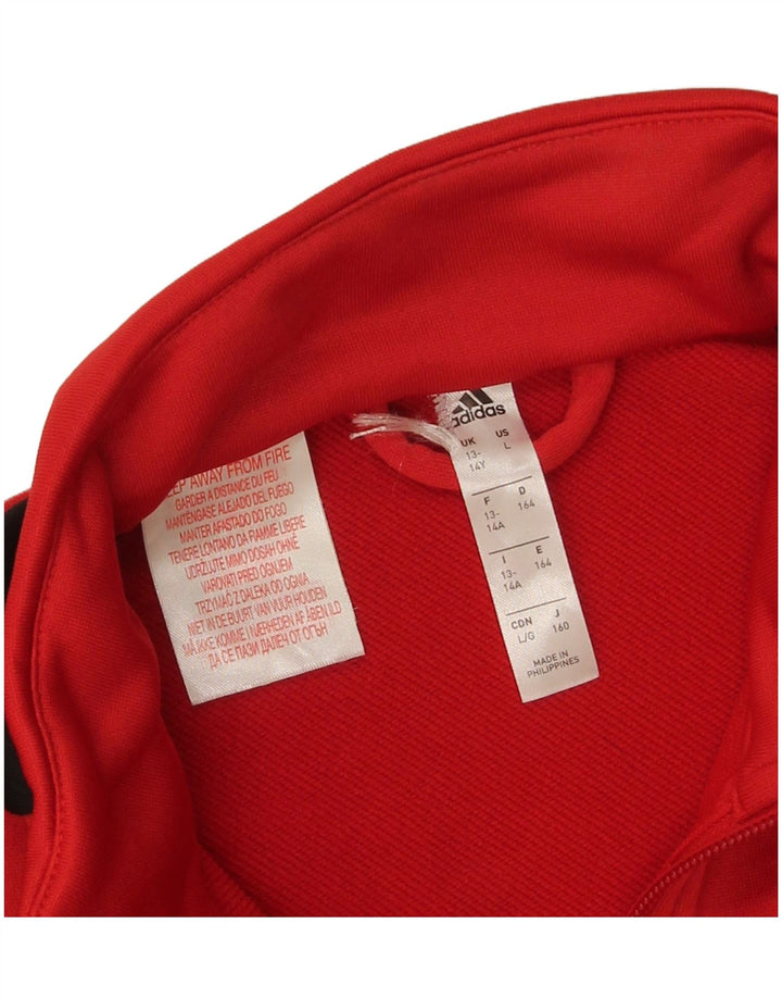 Adidas Træningsdragt Topjakke til drenge 13-14 år Rød Colourblock Polyester