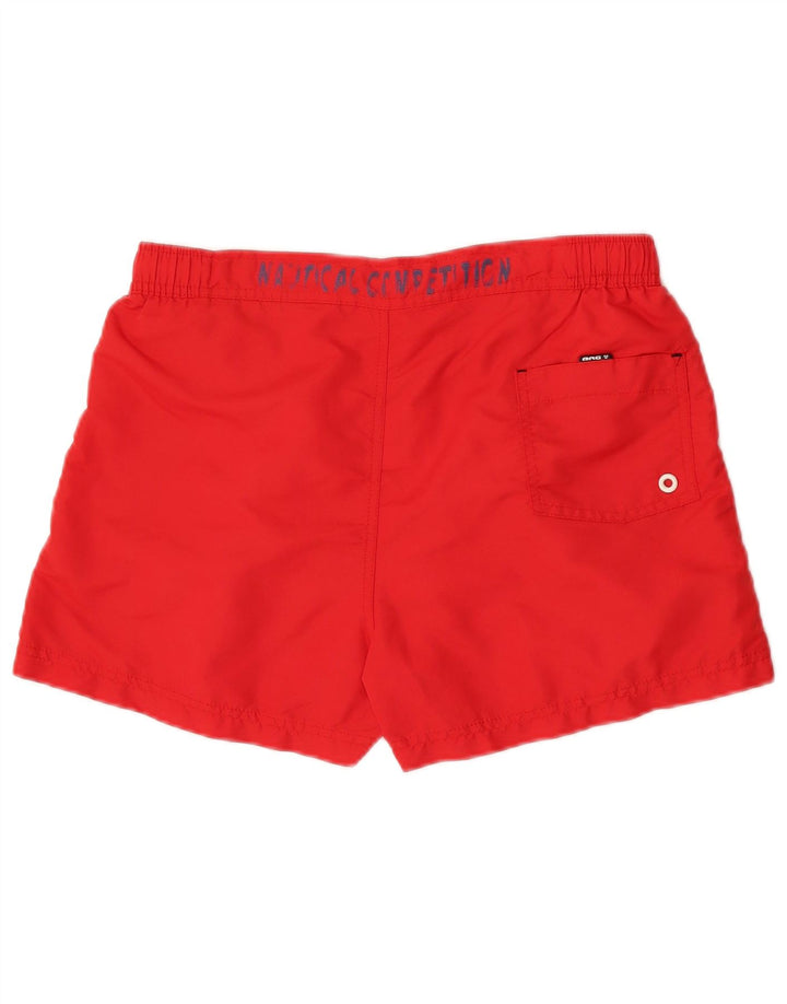 Brugi Badeshorts til mænd Large Rød Colourblock Polyester