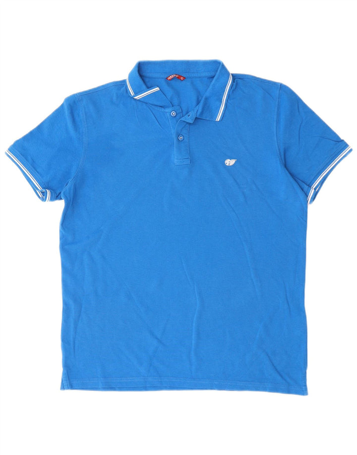 Carrera herre poloshirt XL blå bomuld