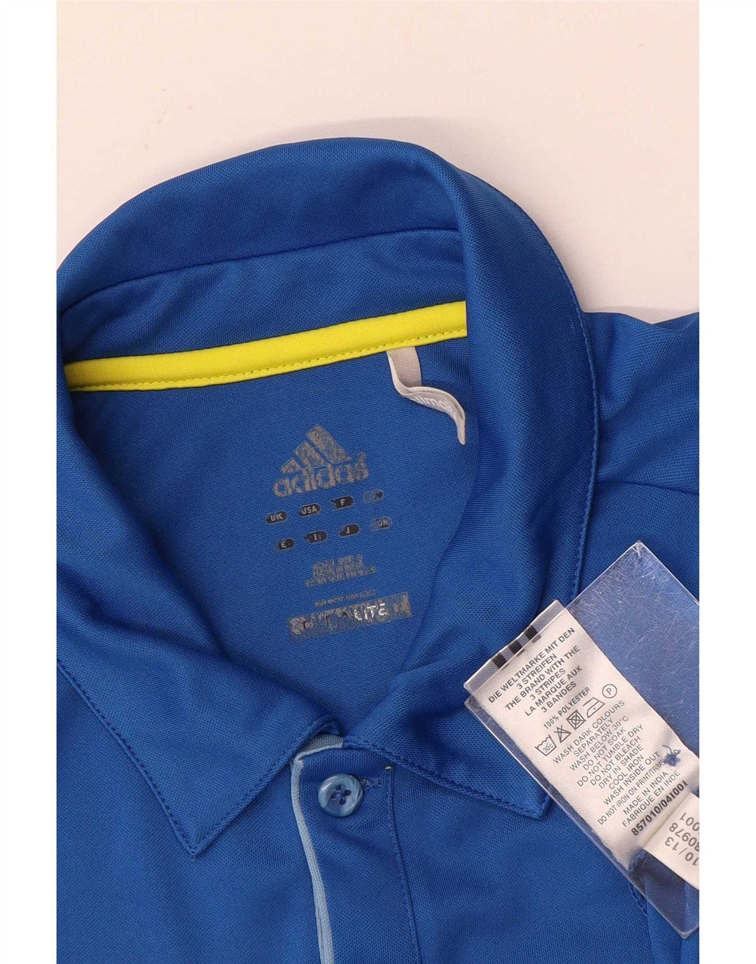 Adidas Herre Climalite Polo Shirt Lille blå polyester