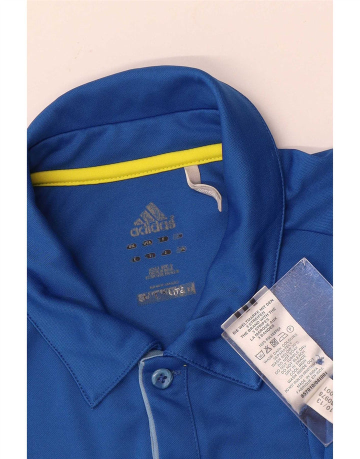 Adidas Herre Climalite Polo Shirt Lille blå polyester