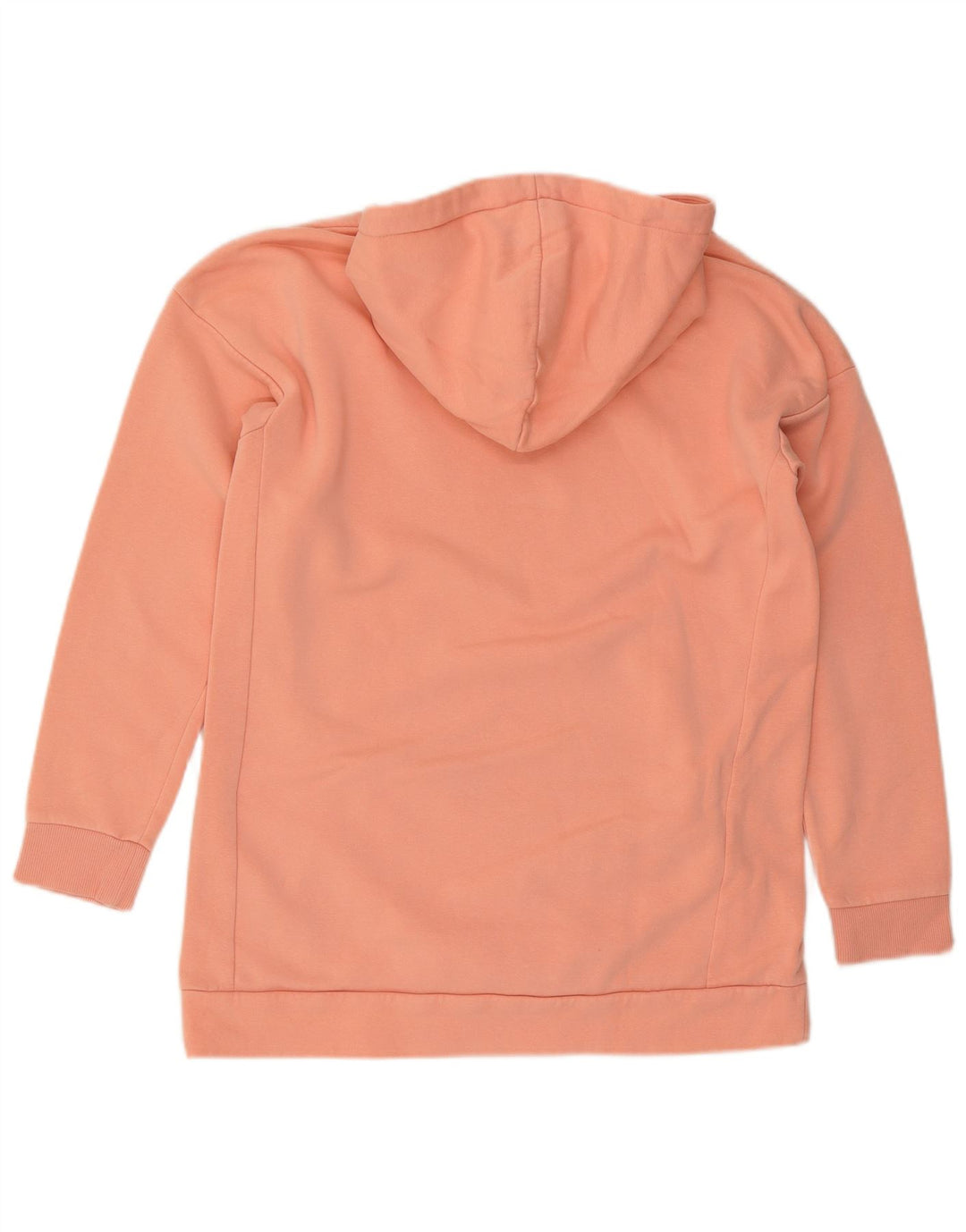 ADIDAS Oversized grafisk hættetrøjetrøje til kvinder UK 8/10 Lille orange bomuld