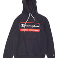 Champion Herre grafisk hættetrøje Jumper Medium marineblå bomuld