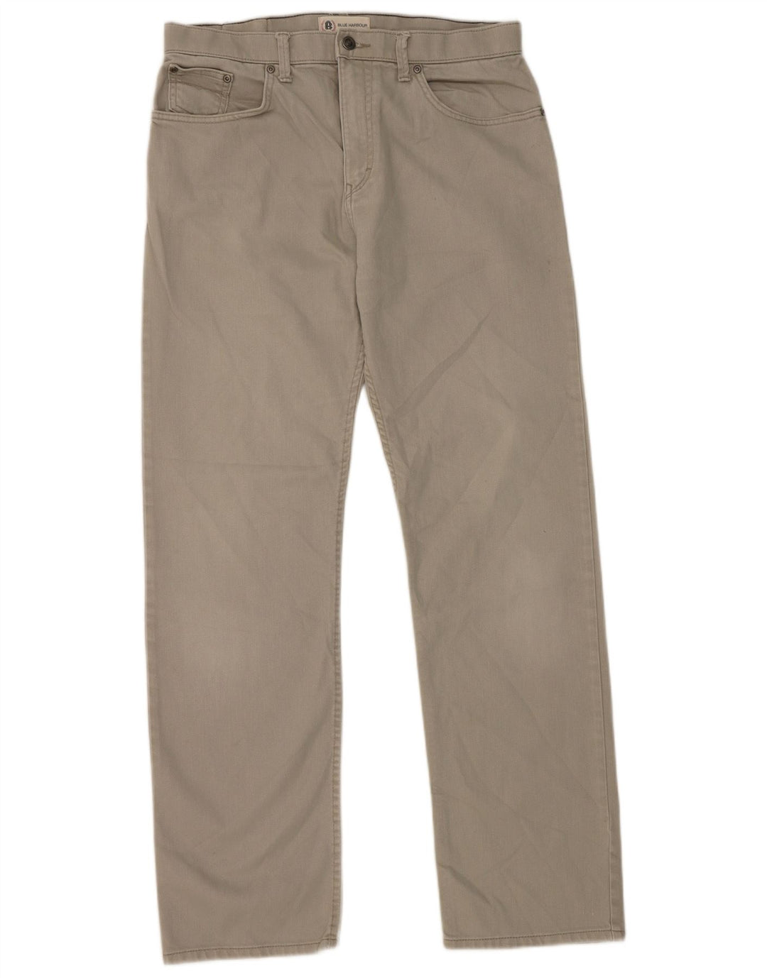 Marks & Spencer Herre Blue Harbor Straight Jeans W34 L33 Grå Bomuld