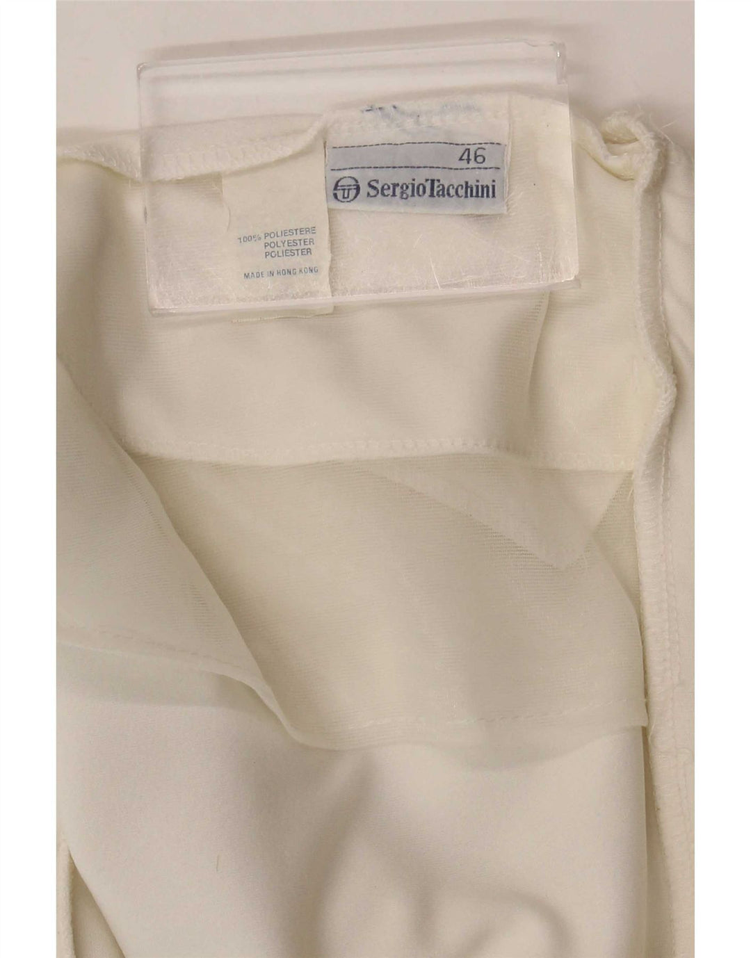Sergio Tacchini Graphic Sports Shorts til kvinder IT 46 Large White Polyester
