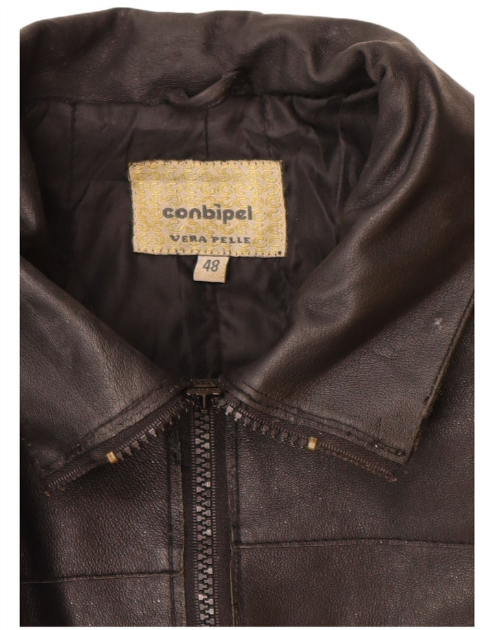 CONBIPEL Dame Læderfrakke IT 48 XL Sort Læder